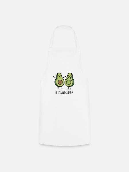 Let's avocuddle - Kochschürze - Weiß