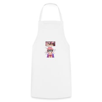 Fille effrayante Mirai Nikki - Tablier de cuisine - blanc - Devant - AI Model Male 185 dark (185cm)
