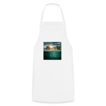 Underwater world of imagination - Cooking Apron - white - Front - AI Model Male 185 dark (185cm)