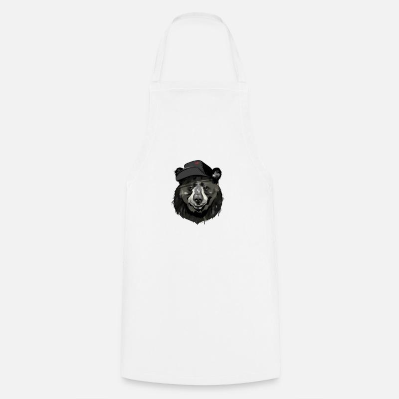 BEAR - Cooking Apron - white