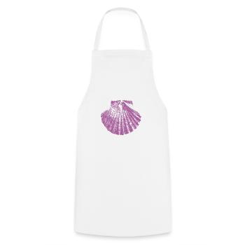 Scallop Camino de Santiago - Cooking Apron - white - Front - AI Model Male 185 dark (185cm)
