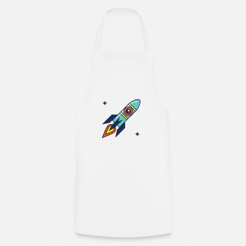 rocket - Cooking Apron - white