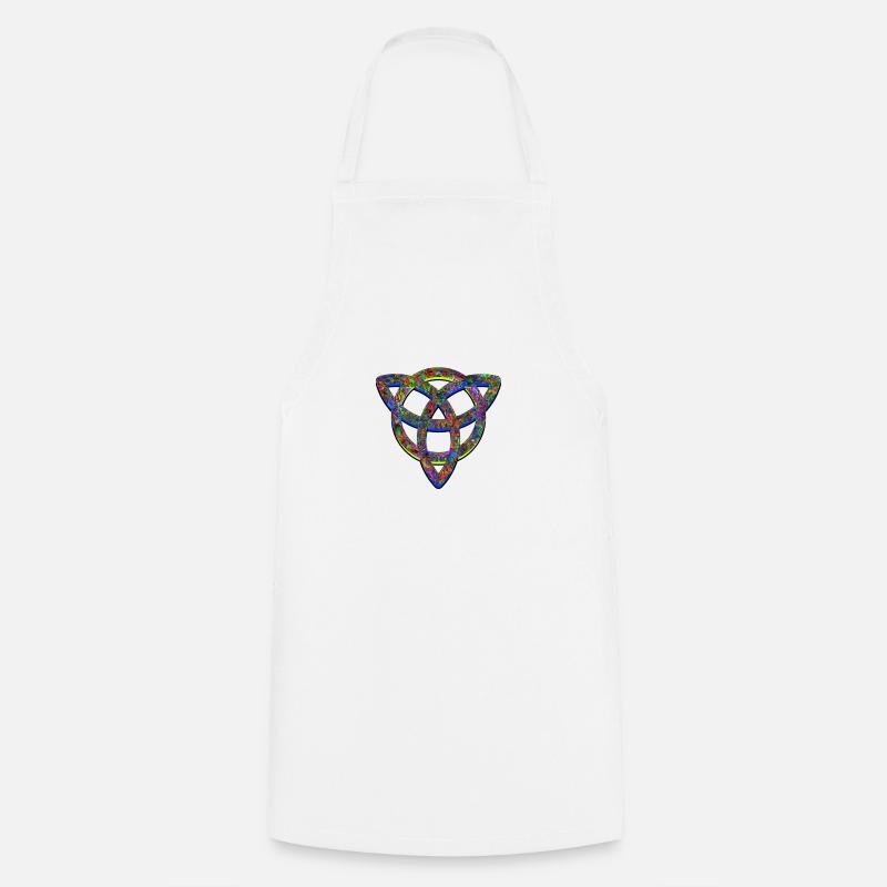 Triskel relief - Tablier de cuisine - blanc