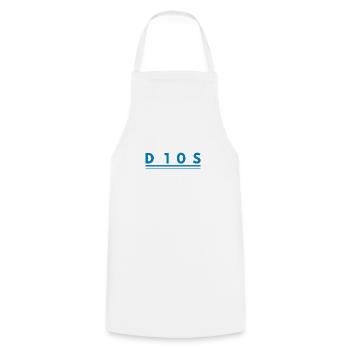 D10S - Tablier de cuisine - blanc - Devant - AI Model Male 185 dark (185cm)