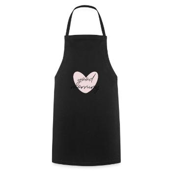Good Morning - Cooking Apron - black - Front - AI Model Male 185 dark (185cm)