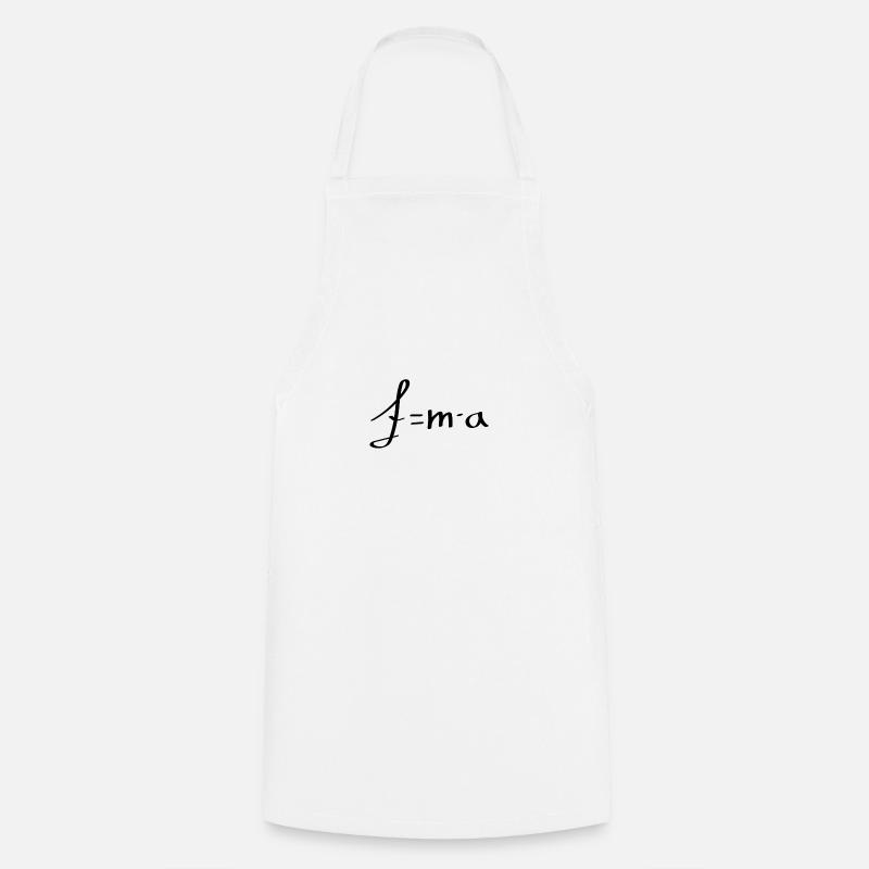 Formula for the force F - Cooking Apron - white