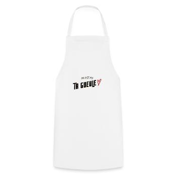 Un petit peu ta gueule - Tablier de cuisine - blanc - Devant - AI Model Male 185 dark (185cm)