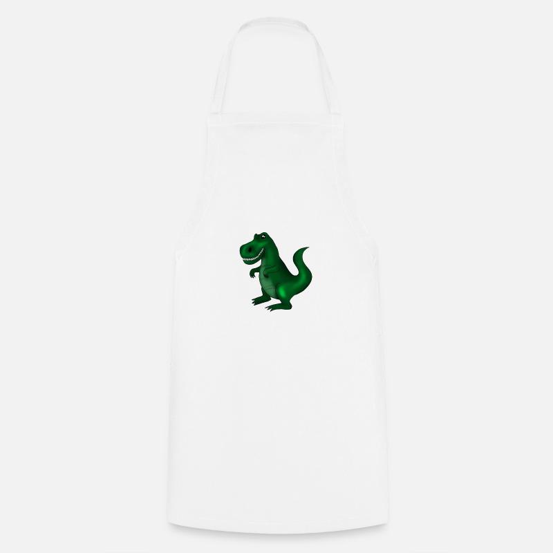 Dinosaurier - Kochschürze - Weiß