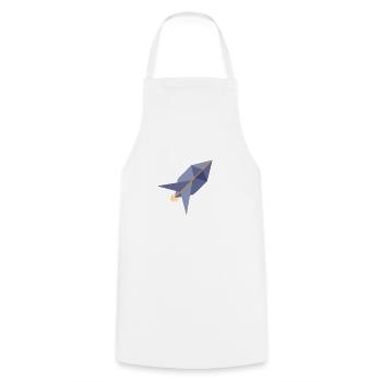 Ethereum Rocket - Tablier de cuisine - blanc - Devant - AI Model Male 185 dark (185cm)