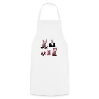 Bingus Meme - Cooking Apron - white - Front - AI Model Male 185 dark (185cm)
