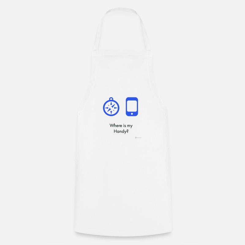 Where is my mobile phone? - Cooking Apron - white