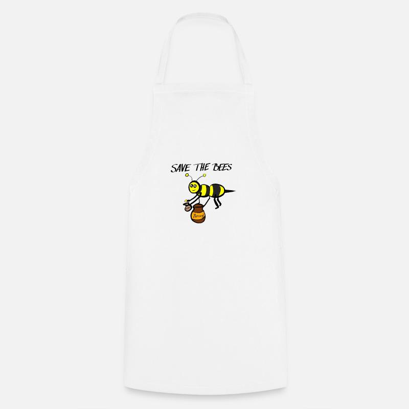 Save the bees - Cooking Apron - white
