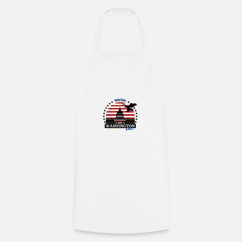 Washington d.c logo - Tablier de cuisine - blanc