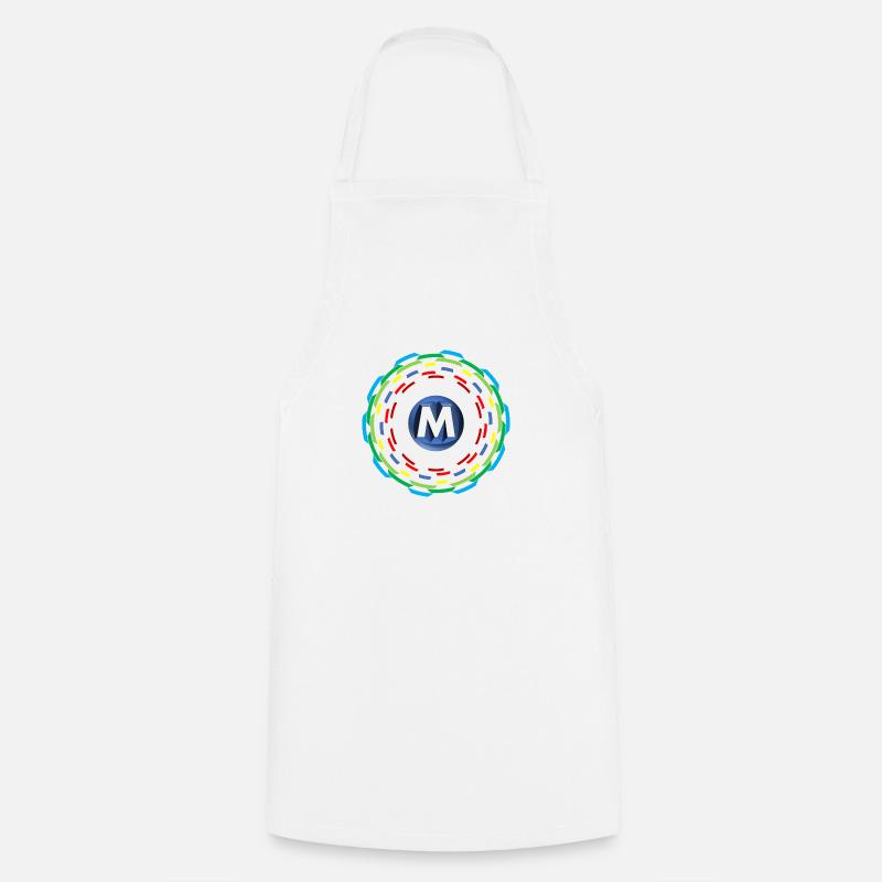 Cercles M - Tablier de cuisine - blanc