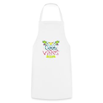 Think outside the box positive thoughts happy - Cooking Apron - white - Front - AI Model Male 185 dark (185cm)