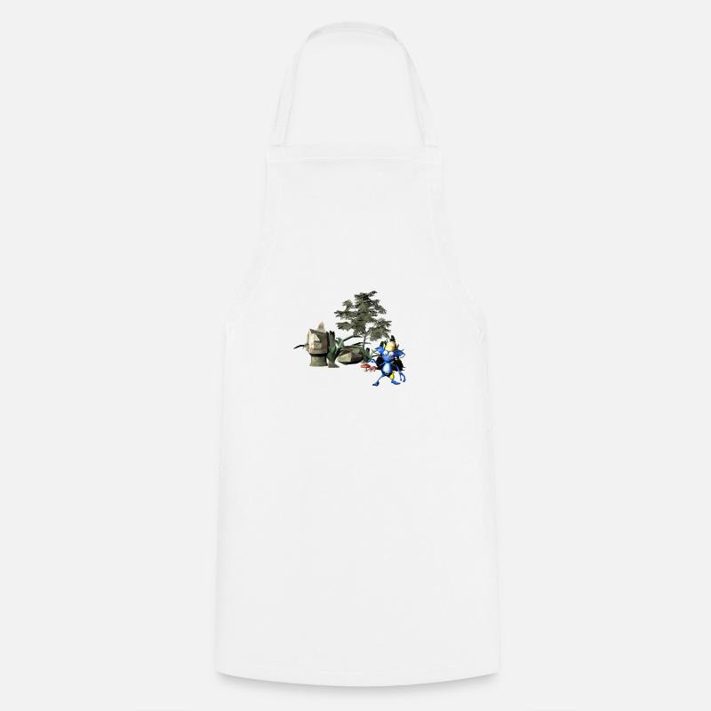 unimportant gnome - Cooking Apron - white