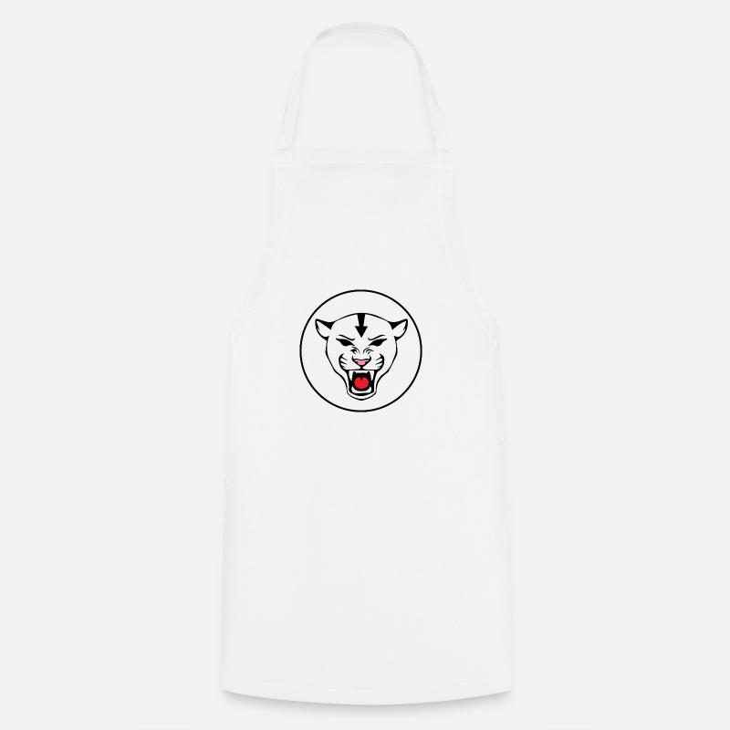Panther with an arrow on the head - Cooking Apron - white