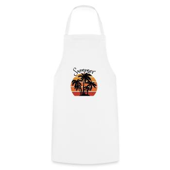 Summer - Tablier de cuisine - blanc - Devant - AI Model Male 185 dark (185cm)