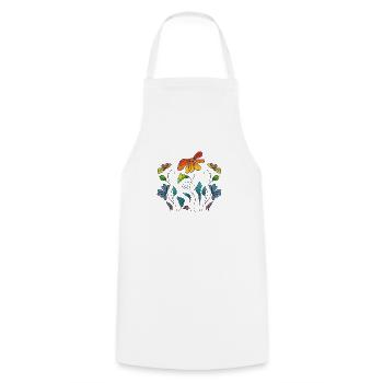 Fleur - Tablier de cuisine - blanc - Devant - AI Model Male 185 dark (185cm)