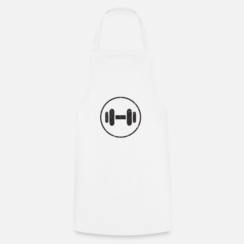 Haltère - Tablier de cuisine - blanc
