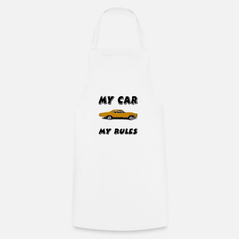 Auto - Kochschürze - Weiß