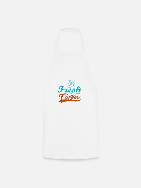 Fresh Coffee - Kochschürze - Weiß