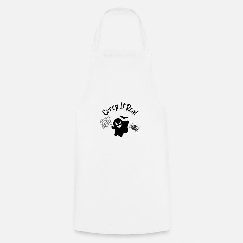 Creep It Real - Tablier de cuisine - blanc