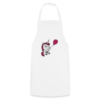 Happy Balloon Unicorn Comic - Cooking Apron - white - Front - AI Model Male 185 dark (185cm)