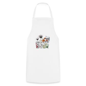Fleur - Tablier de cuisine - blanc - Devant - AI Model Male 185 dark (185cm)