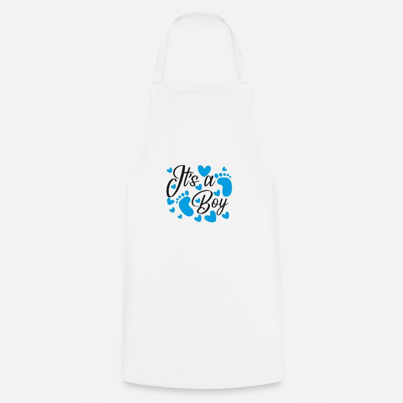 Its A Boy Pregnancy - Tablier de cuisine - blanc