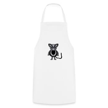 Chat - Tablier de cuisine - blanc - Devant - AI Model Male 185 dark (185cm)