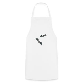petites chauves-souris - Tablier de cuisine - blanc - Devant - AI Model Male 185 dark (185cm)