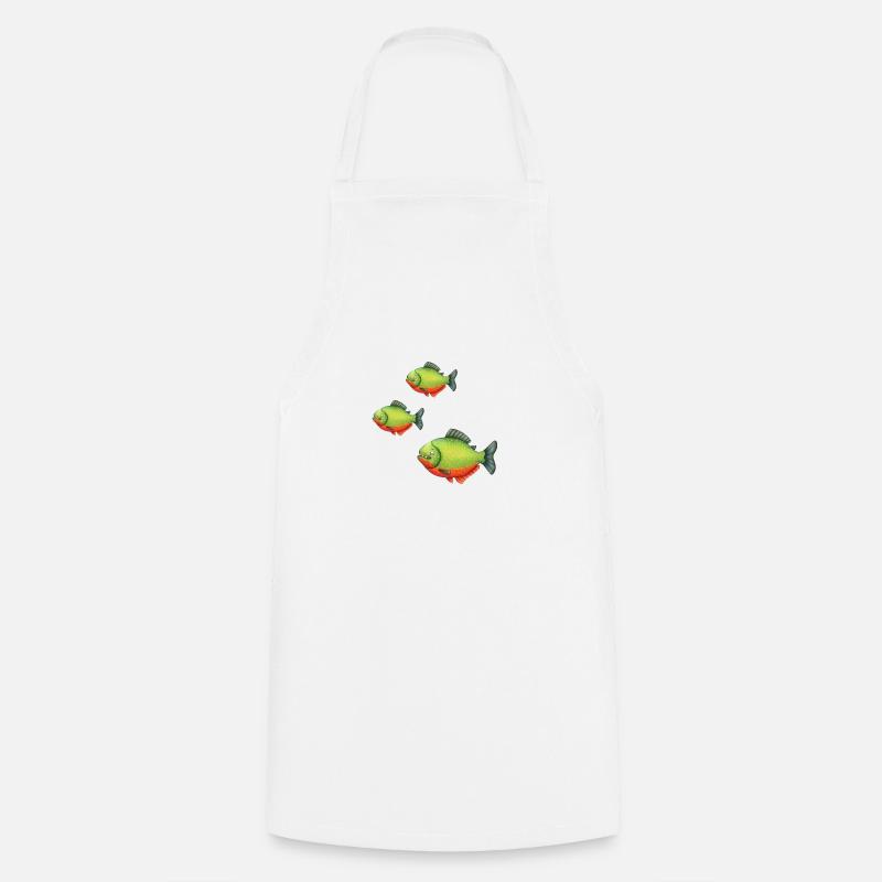 Piranhas - Cooking Apron - white