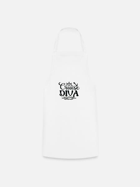 Cruise Diva - Kochschürze - Weiß