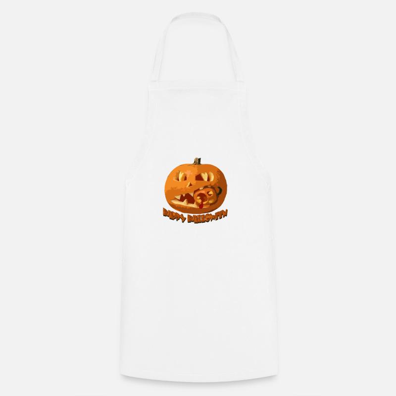 Citrouille cannibale - Tablier de cuisine - blanc