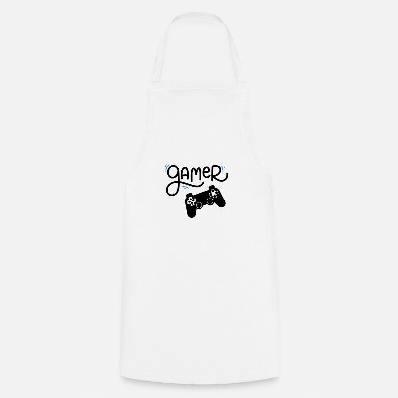 Fan de jeux vidéo - Tablier de cuisine - blanc
