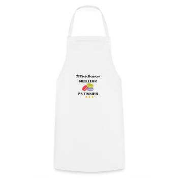 MEILLEUR PATISSIER - Tablier de cuisine - blanc - Devant - AI Model Male 185 dark (185cm)