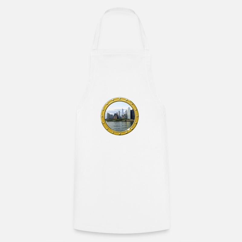 New York-Manhattan - Tablier de cuisine - blanc
