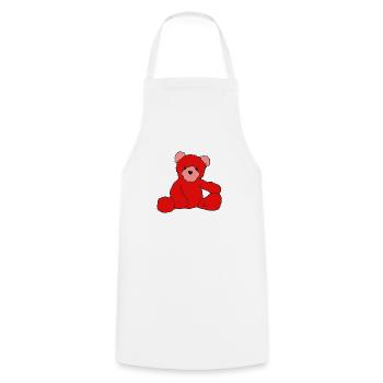 Teddy - Cooking Apron - white - Front - AI Model Male 185 dark (185cm)