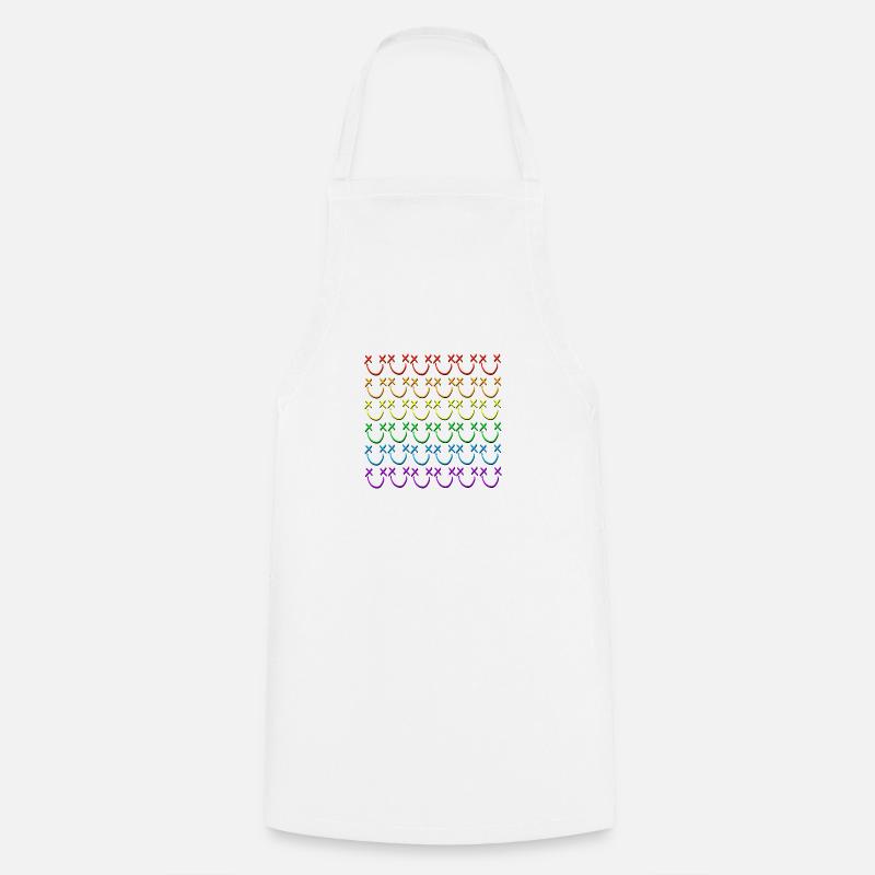 Louismiley Rainbow - Kochschürze - Weiß