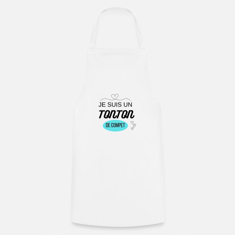 je suis un tonton de compet - Tablier de cuisine - blanc