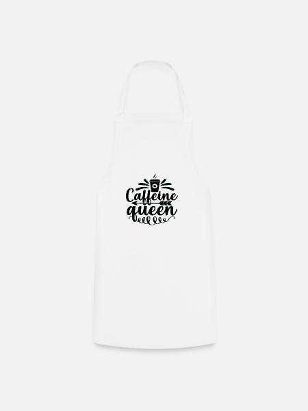 Caffeine queen - Kochschürze - Weiß