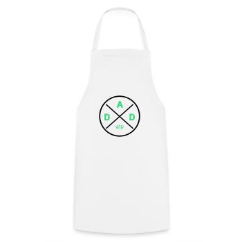 Dad King - Cooking Apron - white - Front - AI Model Male 185 dark (185cm)