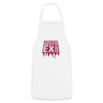 La meilleure ex petite amie du monde - Tablier de cuisine - blanc - Devant - AI Model Male 185 dark (185cm)