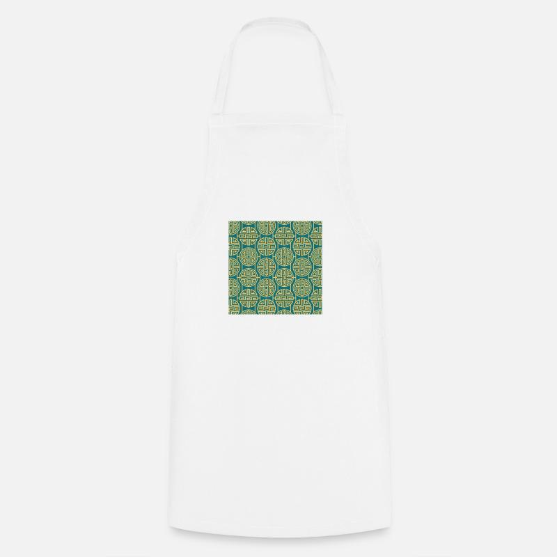Chinese pattern - Cooking Apron - white