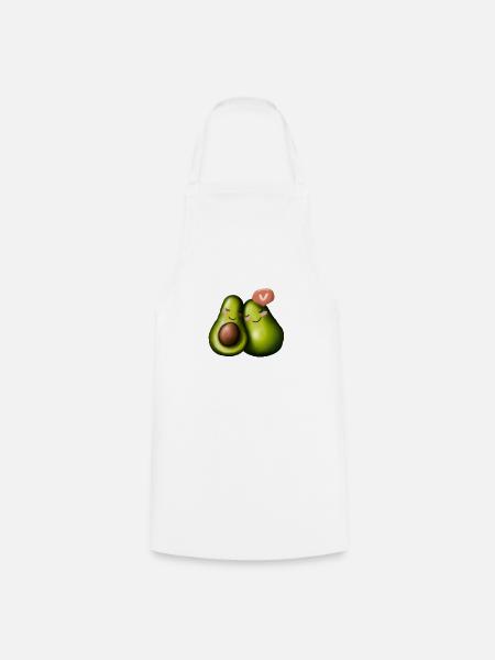 Avocado Liebe - Kochschürze - Weiß