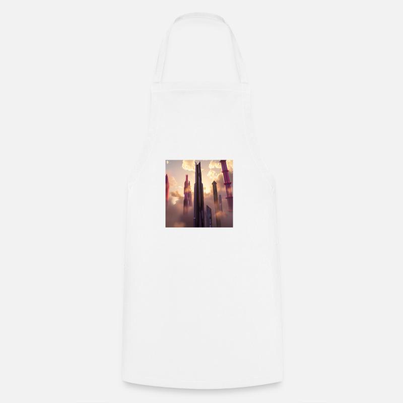 Skyscraper - Cooking Apron - white