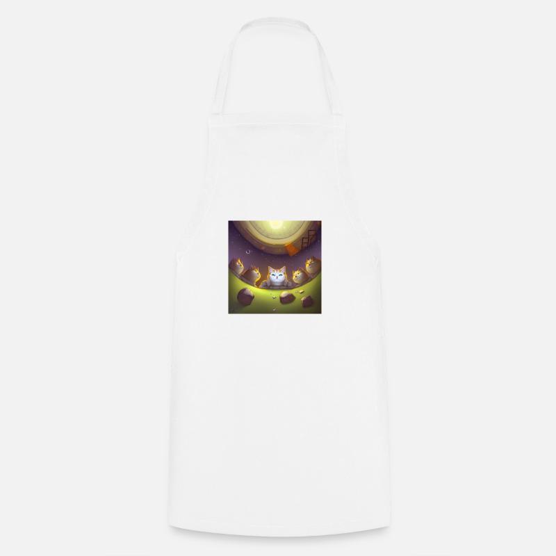 Cat assembly - Tablier de cuisine - blanc