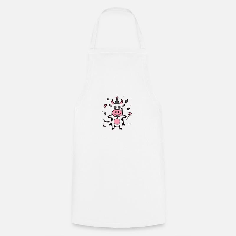 Mili la fée vache - Tablier de cuisine - blanc