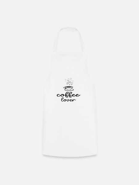 Coffee Lover - Kochschürze - Weiß